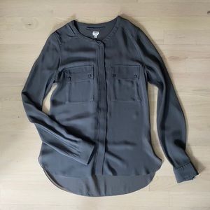 Wilfred 100% Silk Blouse in gorgeous grey